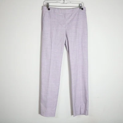 Ann Taylor The Straight Leg Trouser Pant Women 2 Pastel Purple Mid Rise Workwear - Image 1 of 4