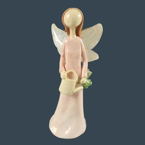 Ceramic Angel Figurine With Watering Can & Butterfly Wings - Picture 1 of 7