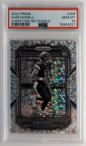 2022 PANINI PRIZM SAM HOWELL VARIATION NO HUDDLE #306 COMMANDERS PSA 10 - Picture 1 of 2