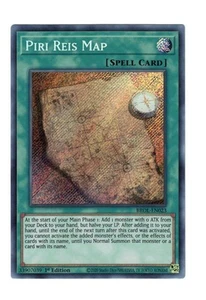 Yugioh - 1X Mapa Piri Reis - Secreto Raro - 1ª Edición - BROL-EN023 - Casi Como Nuevo - Imagen 1 de 2