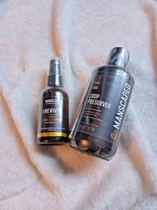Manscaped Crop Preserver Ball Deodorant 6 oz & Crop Reviver Ball Toner 2oz New - Picture 1 of 4