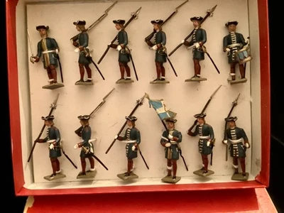 CBG MIGNOT GUARDIA GRANADERO FRANCÉS de LOUIS XIV Juguete de Plomo Soldado Caja Atada Foto 1 de 4