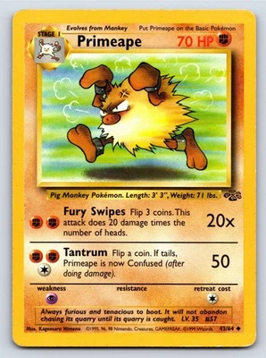 Jungle - LP - Primeape 43/64 Unlimited US Seller - Image 1 of 2