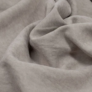 Satin Cupro uni taupe samtig Peach-Touch-Oberfläche  (Preis=0,5m) - Bild 1 von 4