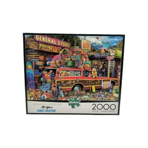 Buffalo Games Aimee Stewart Family Vacation 2000 Piece Jigsaw Puzzle New Sealed - Picture 1 of 5