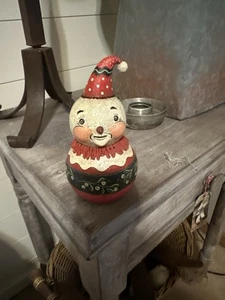 Johanna Parker OOAK Misty Mistletoe Snowman Handmade 2011 - Picture 1 of 5