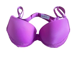 Womens George Asda Padded Bra Maximise 2 sizes bigger 34B Purple push up - Picture 1 of 2