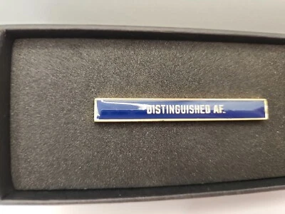 Easy, Tiger "Distinguished AF" Tie Clip.  Great Gift! - Image 1 of 2