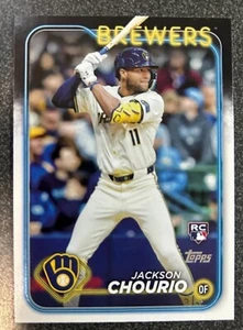 2024 Topps Baseball Complete Set Image Variation SP Jackson Chourio RC #698 - Picture 1 of 2