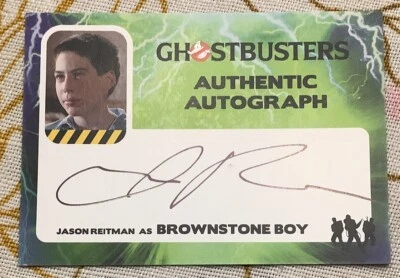 2016 Ghostbusters Authentic Autograph Jason Reitman JR Brownstone Boy - Image 1 of 2