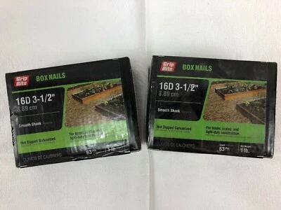 Grip Rite 16HGBX1 - 1 磅 16D 3-1/2 英寸热浸镀锌光滑柄 10 件装 — 第 1/4 张图片