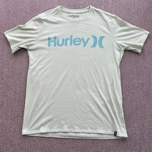 Hurley Boys Kids Green T-Shirt - Sz L 14-16 Logo Neon - Picture 1 of 4