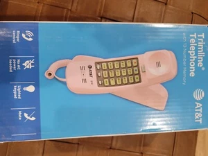 AT&T 210 Basic Trimline Corded Phone Single Line No AC Power Required Pink - Zdjęcie 1 z 5