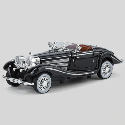 1:32 Diecast Vehicle for Mercedes Benz 500K Collectible Vintage Model Car Toy - Image 1 of 4