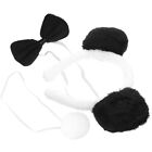 1 Set Panda Headband Panda Cosplay Bowtie and Tail Halloween Party Costume Props