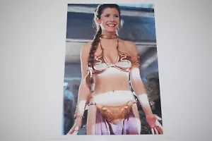 Carrie Fisher Return of the Jedi bikini Leia 8x10 glossy photo Busty 054 - Picture 1 of 1
