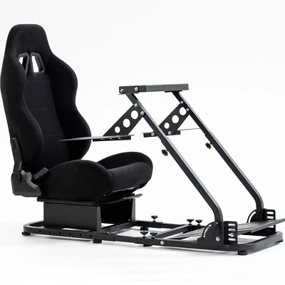 Hottoby Flight Simulator Cockpit with Seat fit for Logitech G29 X56 Thrustmaster - Image 1 of 4