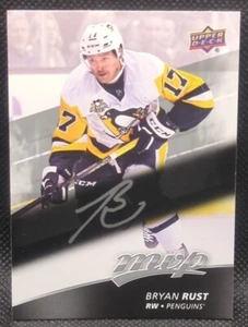 Bryan Rust 2017-18 UD MVP Hockey Silver Script Parallels 161 Pittsburgh Penguins - Picture 1 of 2
