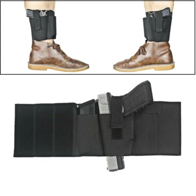 Tactical Concealed Carry Ankle Holster Right/Left Hand with 2 Magazine Pouch - Image 1 of 4