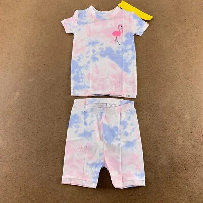 Baby Gap Toddler Girl Size 4 Years 2 Piece Short Sleeve Shirt & Short PJ Set NWT - Image 1 of 4
