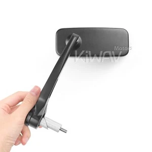 KiWAV Bar End Mirrors Classic Black 7/8" for Honda V65 Magna VF1100C 1983-1986 - Picture 1 of 10