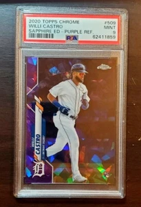 Willi Castro 2020 Topps Chrome Sapphire Edition Purple Refractor RC #/10 PSA 9 - Picture 1 of 1