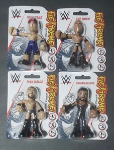 WWE Mattel Flextreme! Flexible John Cena The Rock Dwayne Finn Balor Roman Reigns - Imagen 1 de 1