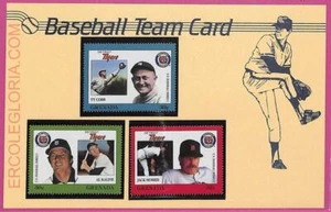 ag1614 - GRENADA - Postal History - FDC COVER + Stamps on card - 1988 BASEBALL - Picture 1 of 1