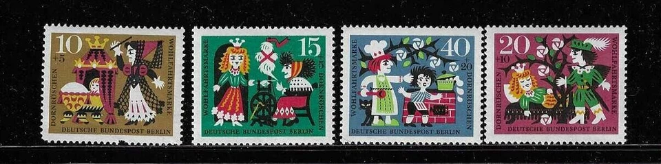 Germany SC # 9NB25-28 Sleeping Beauty Scenes  . MNH.. - Image 1 of 1