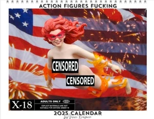 Action Figures F*cking 2025 Calendar NUDE Uncensored SEX Adult NSFW Rated X 18+ - Picture 1 of 12