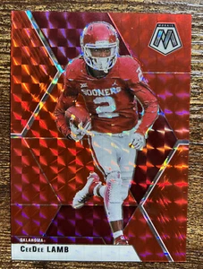 2021 Panini Mosaic Draft Picks Rosso /99 #90 CeeDee Lamb Rookie quasi nuovo + 2i3 - Foto 1 di 3