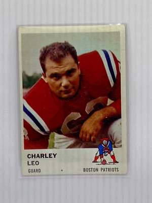 1961 Fleer Football Chareley Leo #181 Boston Patriots - Image 1 of 2