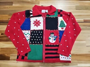 Vintage Carolina Colours Christmas Dsize Small Ugly Christmas Sweater - Bild 1 von 4