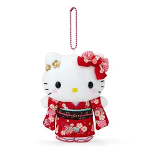 Sanrio Hello Kitty Mascota Soporte Kimono Japón Llavero Limitado De Japón - Imagen 1 de 3