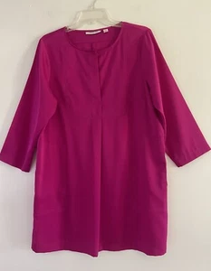 Joan Rivers Women’s Pink Tunic Stretch Blouse Top Side Pockets Size Medium - Picture 1 of 10