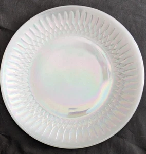 Vintage Federal Moonglow Iridescent Diamond Point Dinner Plate 10” - Picture 1 of 3