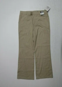 French Toast Uniform Adjustable Waist Khaki Pants Girls 14 (27 waist) Beige New - Picture 1 of 11