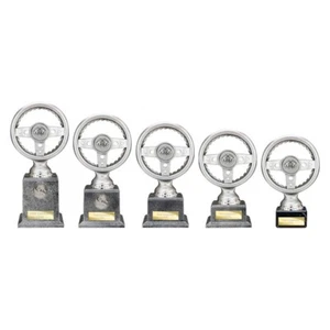 STEERING WHEEL Motorsports VELOCITY TROPHY AWARD 4 SIZES FREE ENGRAVING - Picture 1 of 1