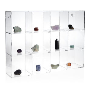 Wall Mounted Acrylic Display Case Showcase Collectibles Canbinet, 15.5x11.5x3"