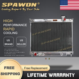 SPAWON Aluminum Radiator For Chevrolet Trailblazer EXT GMC Envoy XUV 2002-2009
