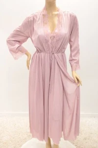 Vintage Lov Lee Nightgown Peingoir Robe Set Lace Insets Babydoll Chamise Y2K Can - Picture 1 of 16