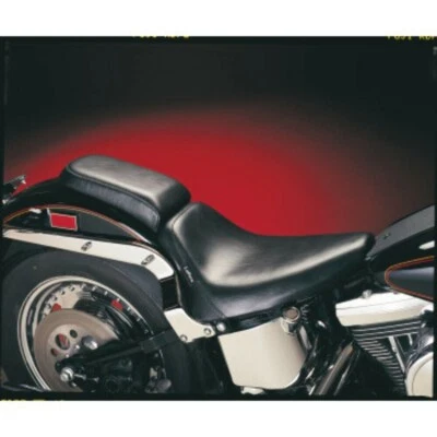 Asiento de conductor Le Pera negro huesos desnudos bajo perfil solo gel Harley Softail 84-99 Foto 1 de 2