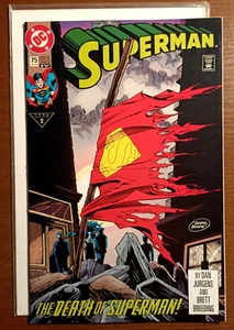 Superman #75 (The Death of Superman) - 1993 DC Comics Fourth Printing - Picture 1 of 6