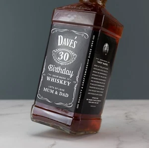 Personalisierter Tennessee Whiskey Etikett Vinyl Aufkleber lustig Neuheit Geschenk Geburtstag - Bild 1 von 4