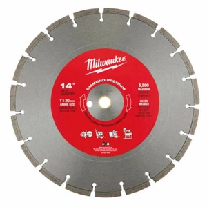 Milwaukee 49-93-7940 14 in. Diamond Premium Segmented Saw Blade - Picture 1 of 2