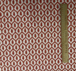 Samos Textured Weave Fabric Paprika Heavy Trellis Curtain Blind Upholstery - Picture 1 of 6
