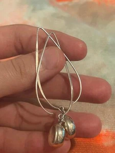 orecchini lunghi b248 argento sterling 925 - Foto 1 di 10
