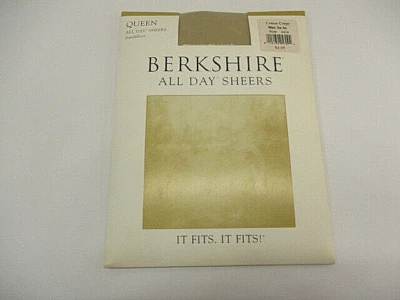 Pantimedias Berkshire Queen Todo el Día Transparente Sandalia Estilo 4416 3X-4X Crepé Crema Foto 1 de 4