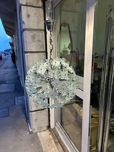 GRANDE LAMPADA SPUTNIK VETRO MURANO ITALIAN DESIGN CHANDELLIER - Picture 1 of 16