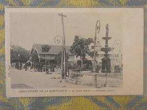 martinique  cpa  saint pierre place bertin - Foto 1 di 1